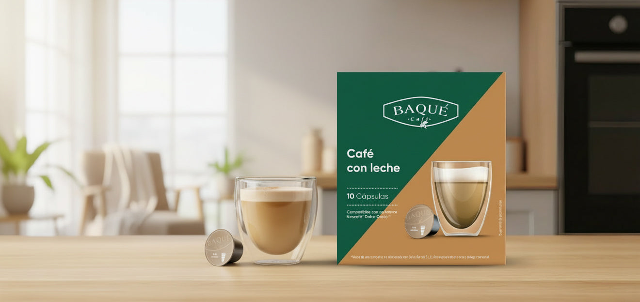 Capsule Café con leche BAQUE compatibile Nescafé® Dolce Gusto®
