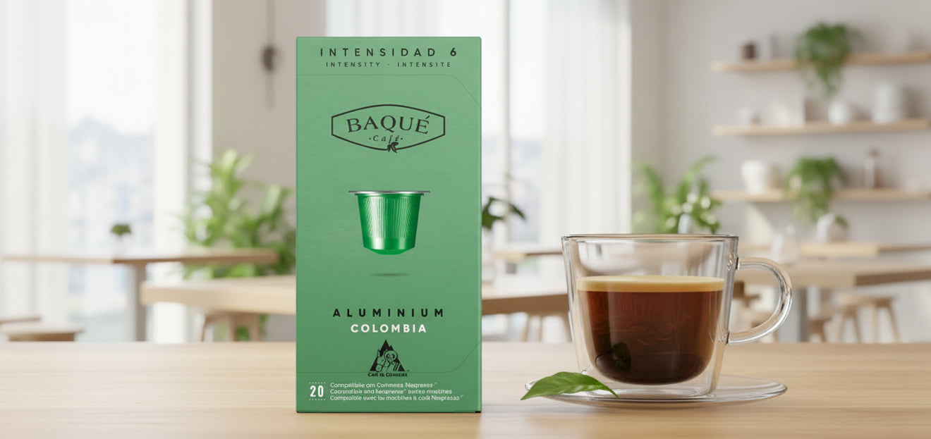 Capsule din aluminiu Colombia BAQUE compatibile Nespresso®