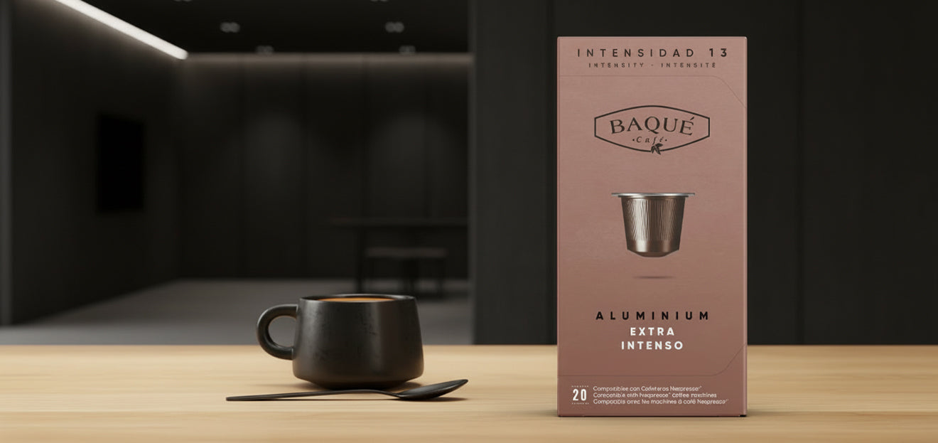 Capsule din aluminiu Extra Intenso BAQUE 20 capsule compatibile Nespresso®