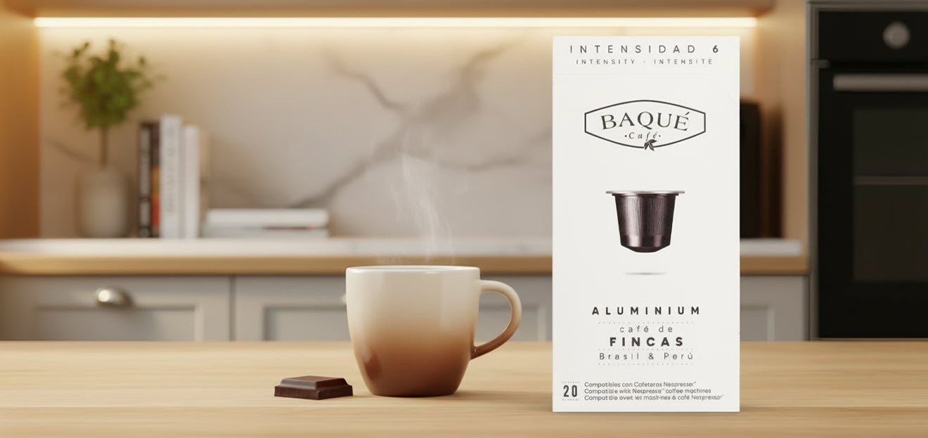 Capsule din aluminiu Fincas BAQUE compatibile Nespresso®