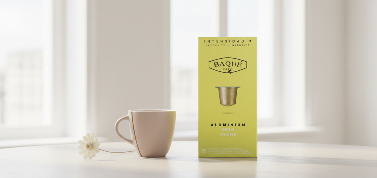 Capsule din aluminiu Gran Aroma BAQUE compatibile Nespresso®