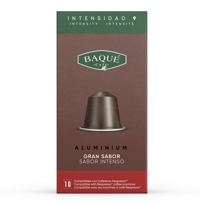 Ambalaj față capsule de cafea Baque Gran Sabor