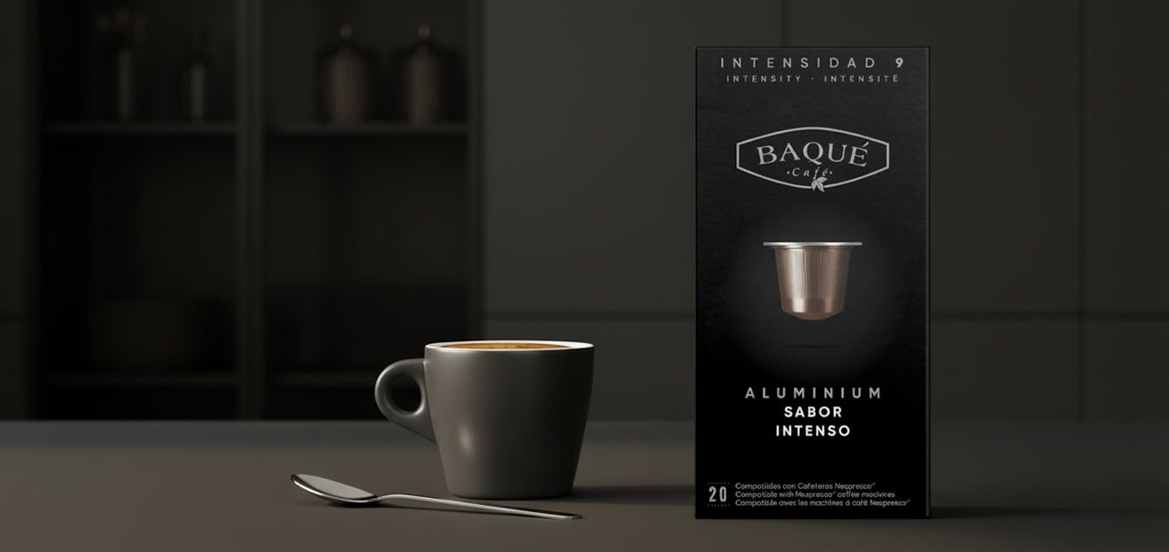 Capsule din aluminiu Sabor Intenso BAQUE compatibile Nespresso®