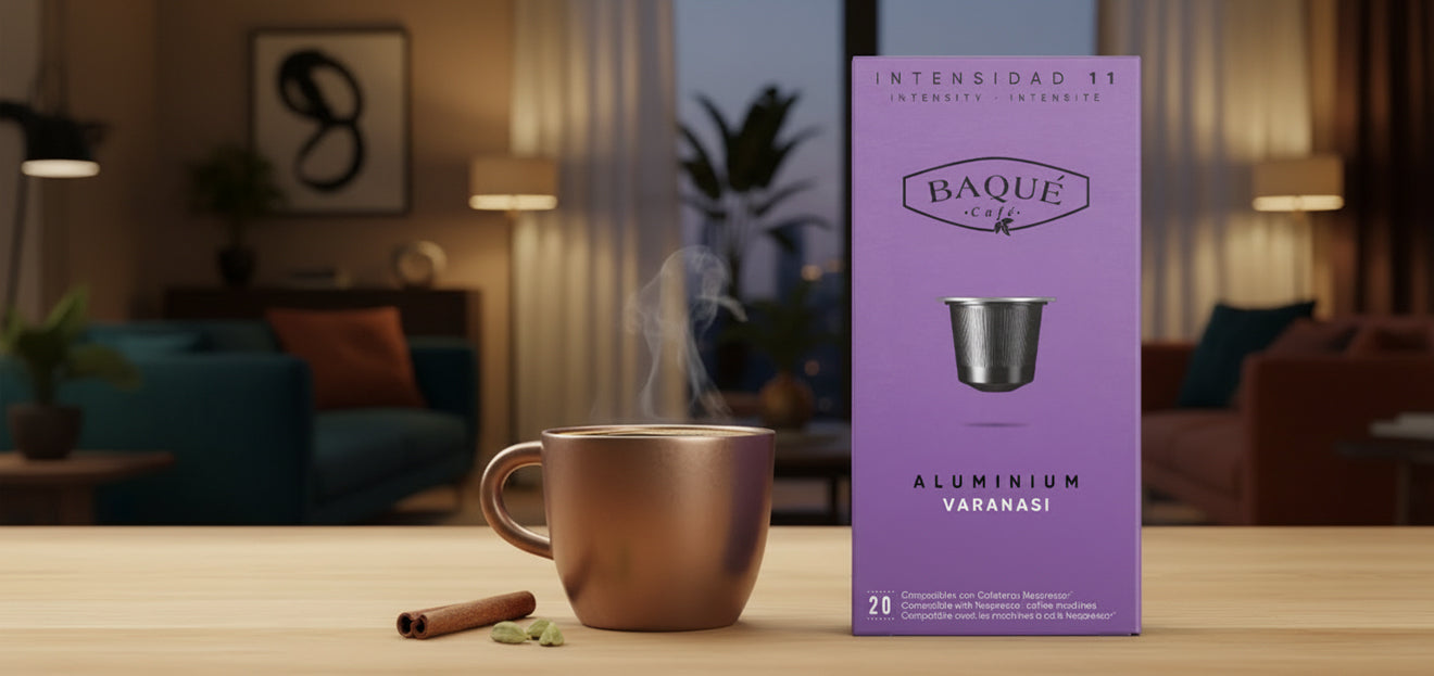 Capsule din aluminiu Varanasi BAQUE compatibile Nespresso®