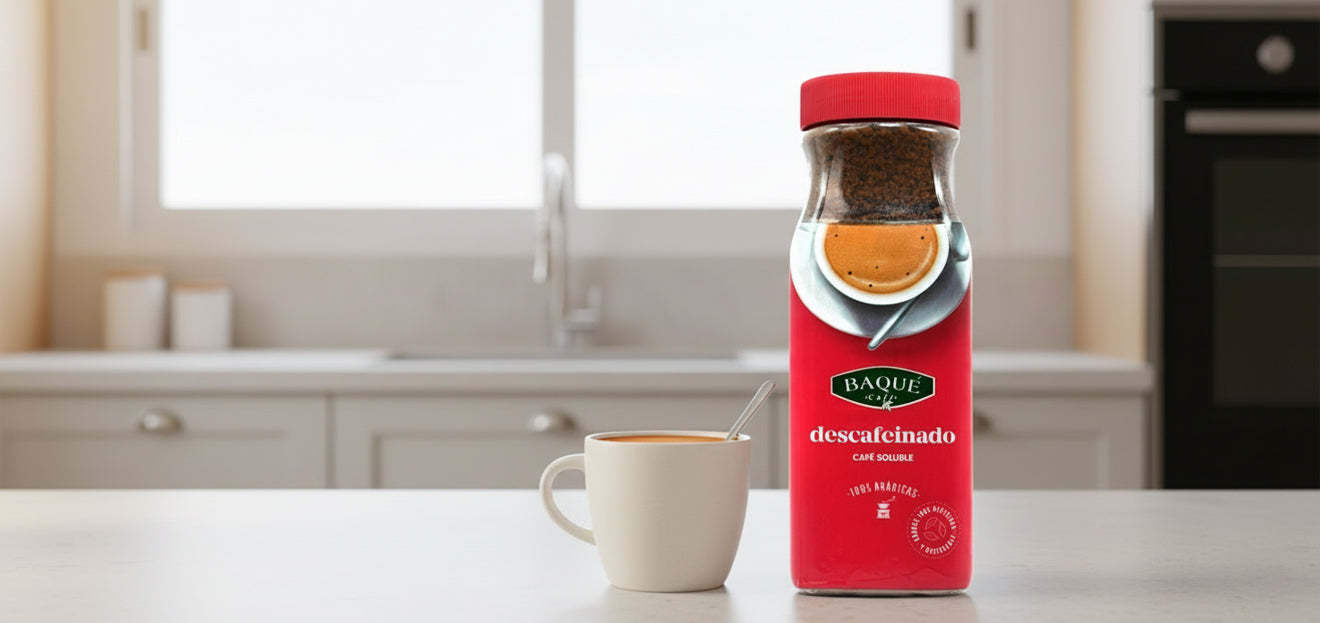 Cafea instant Descafeinado 100% Arabicas BAQUE