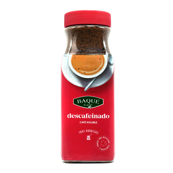 Cafea solubila decofeinizata 100% Arabica BAQUE, ambalaj 200 g