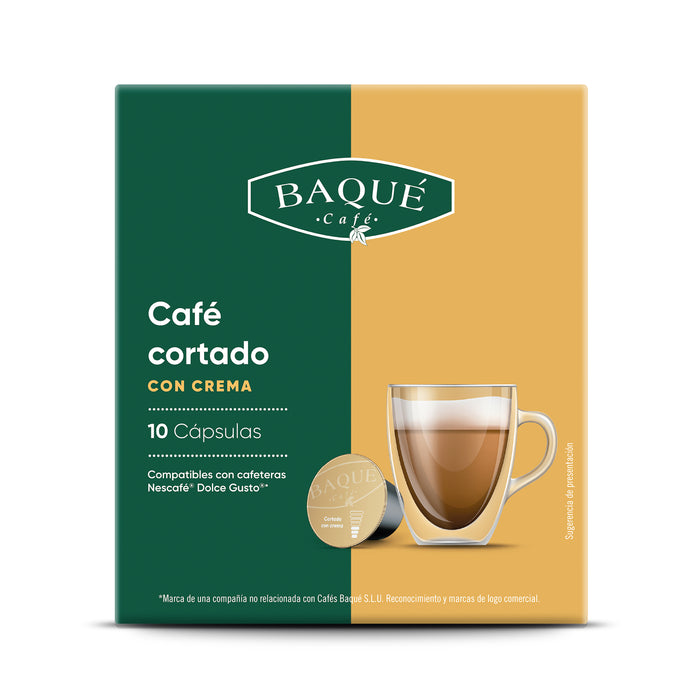 Capsule Cortado BAQUE compatibile Nescafé® Dolce Gusto®