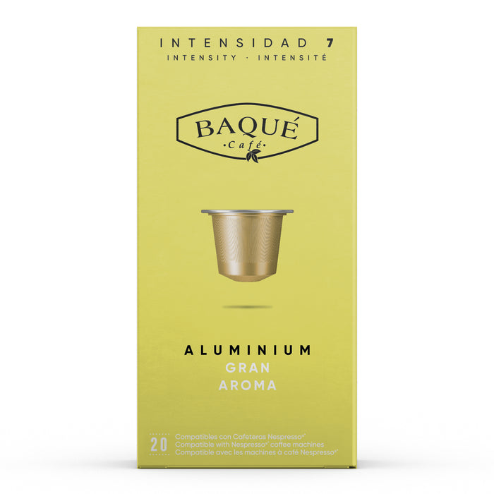 Ambalaj față capsule de cafea Baque Gran Aroma