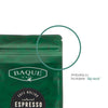 Espresso Baque ambalaj cu inchidere Zip-lock