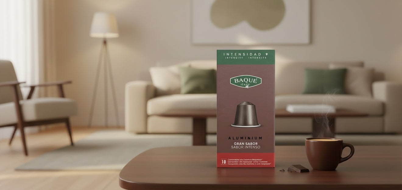 Capsule din aluminiu Gran Sabor BAQUE compatibile Nespresso®