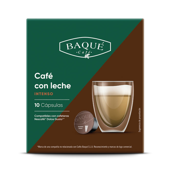 Capsule Con Leche Intenso BAQUE compatibile Nescafé® Dolce Gusto®